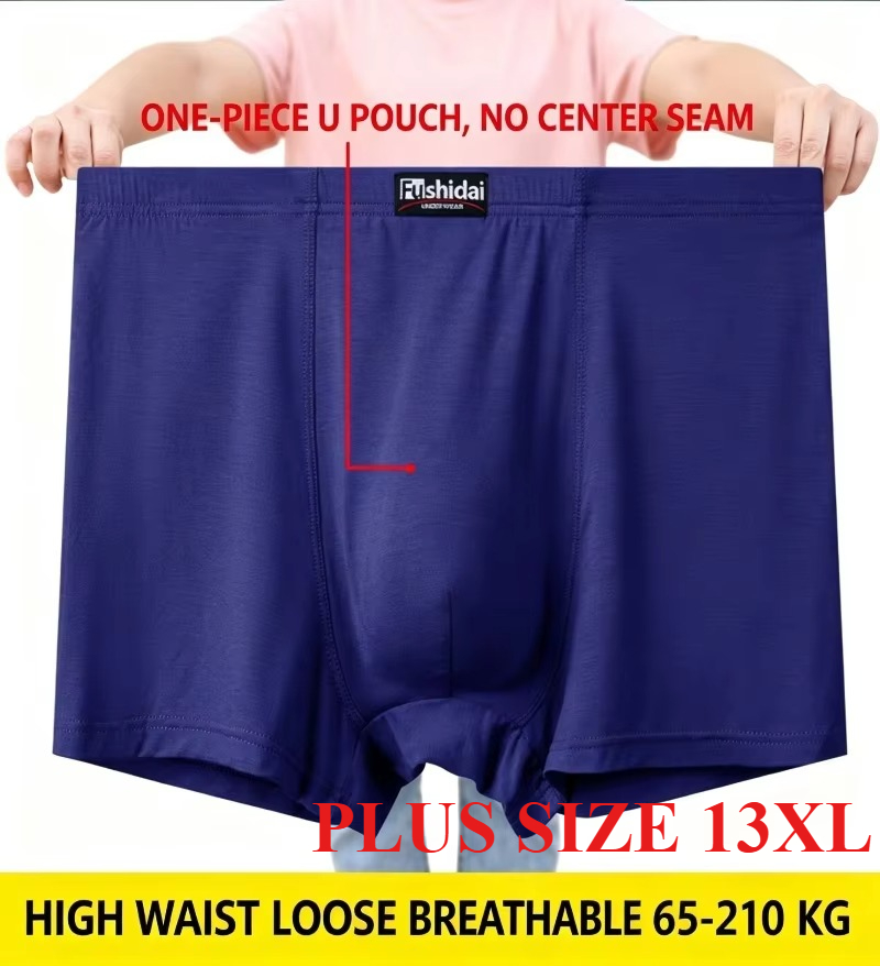 Boxer Shorts Modal - Celana Boxer Pria Ukuran Besar 13XL,
