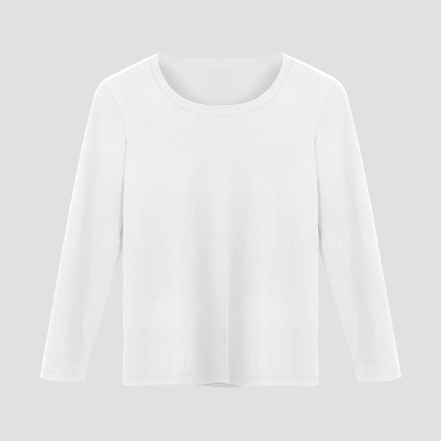 Kemeja Termal Modal Lengan Pan - Undershirt Crew Neck ulasan dan harga