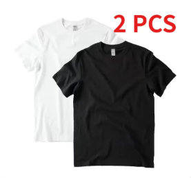 2 Paket Kaos Leher Bulat Serat - Undershirt Crew Neck ulasan dan harga