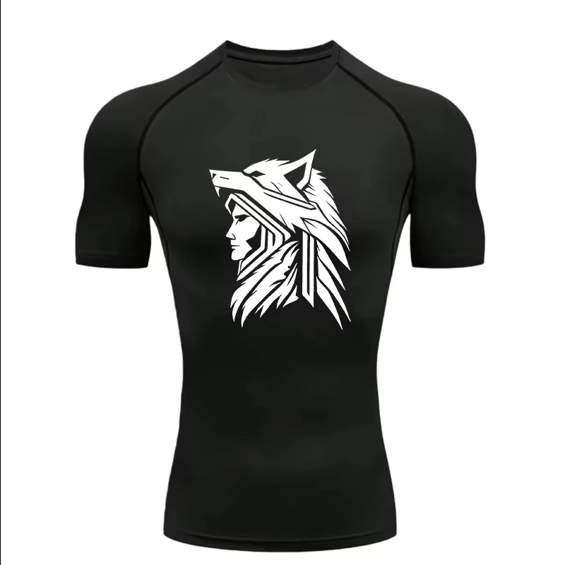 Wolf Knight Design 2026 Kaos A - Compression Shorts Athletes ulasan dan harga